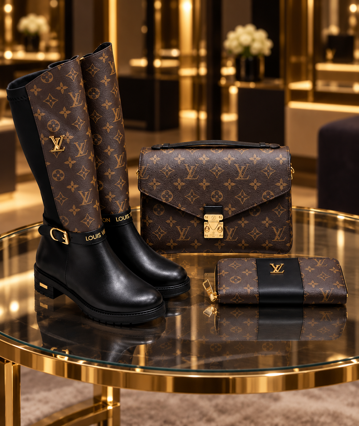 Bag, Boot and Wallet Set