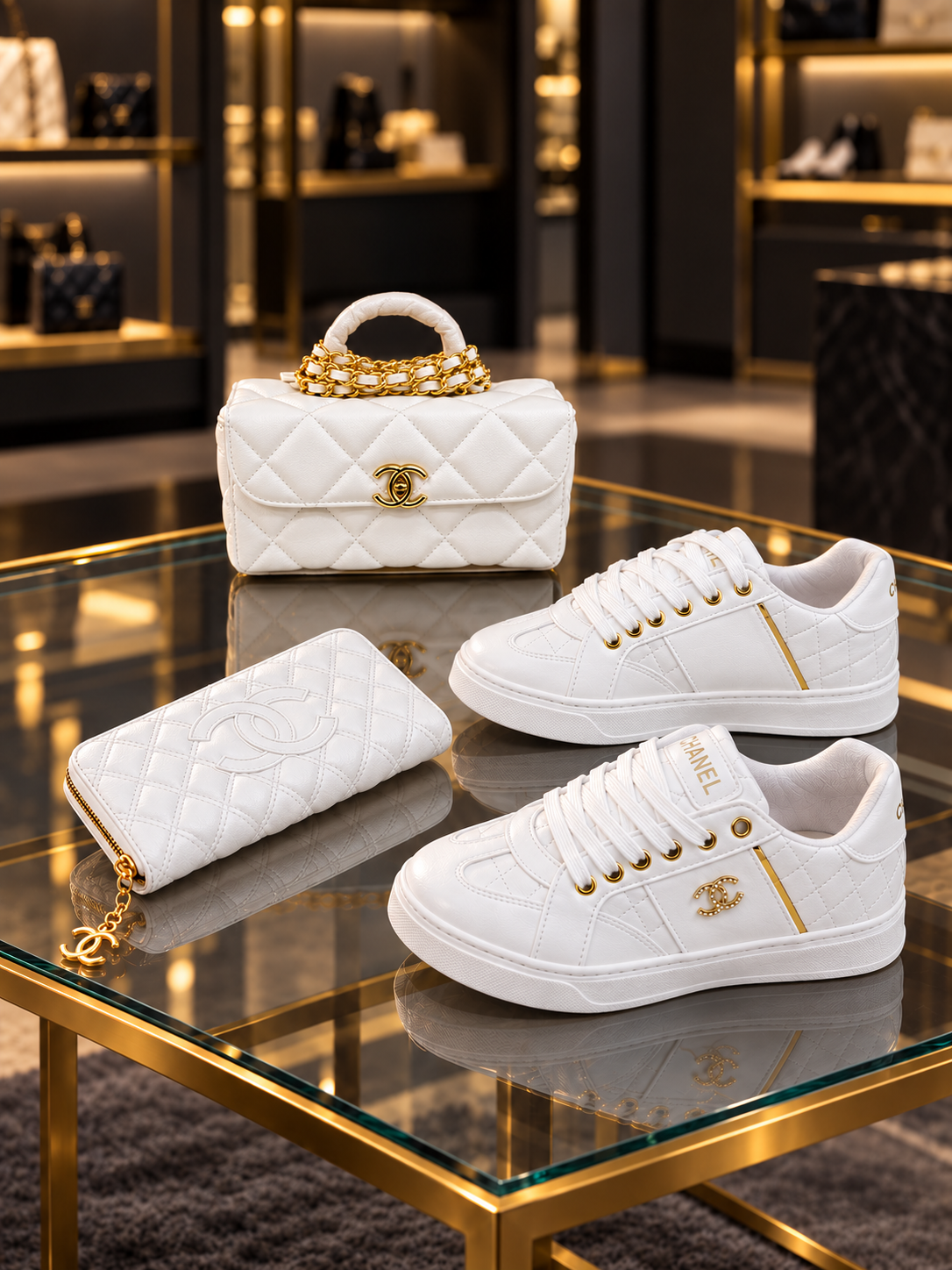 CH - Bag, Shoes and Wallet Set