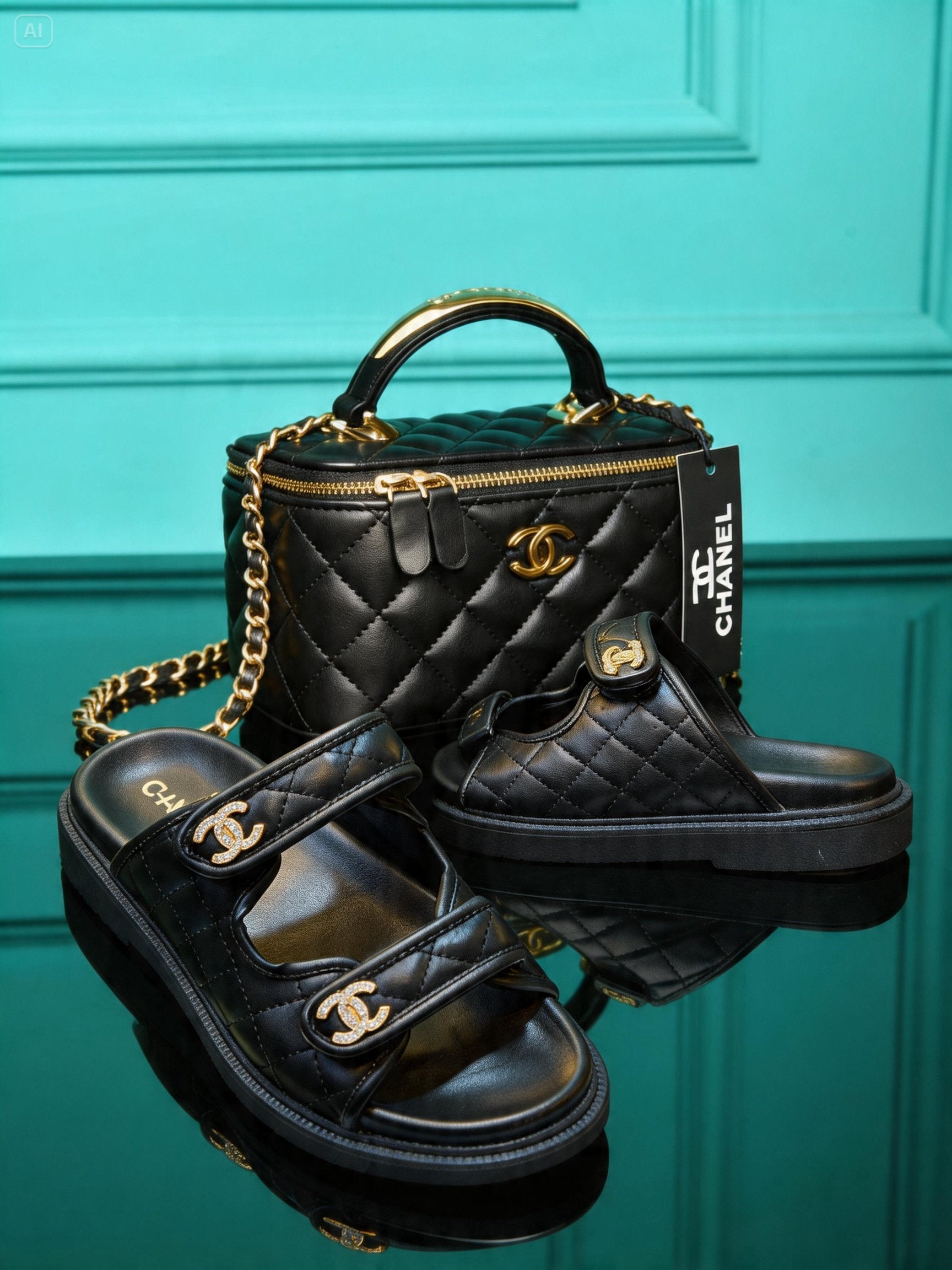CH Vanity Bag and Slipper