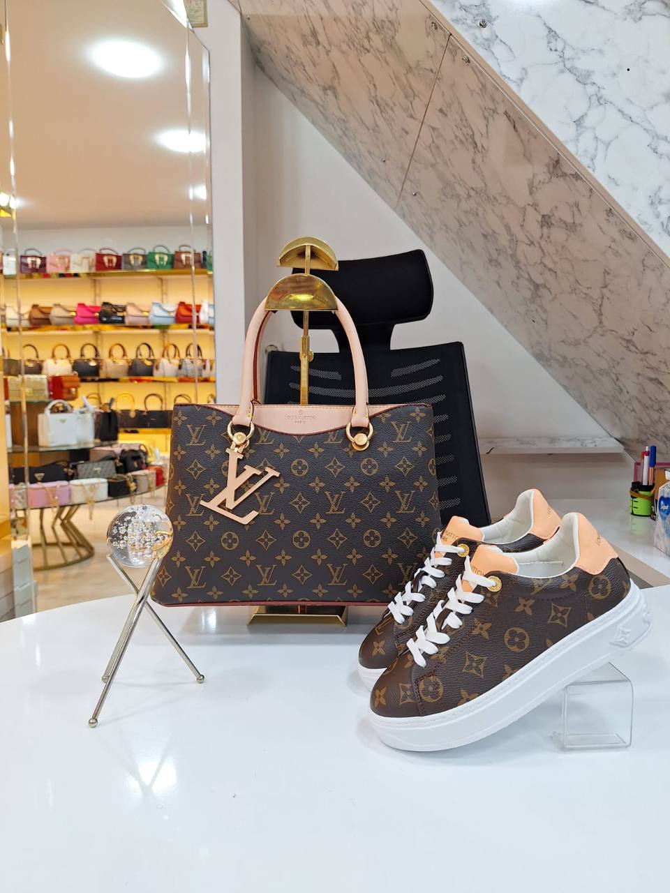 Bag and Sneakers