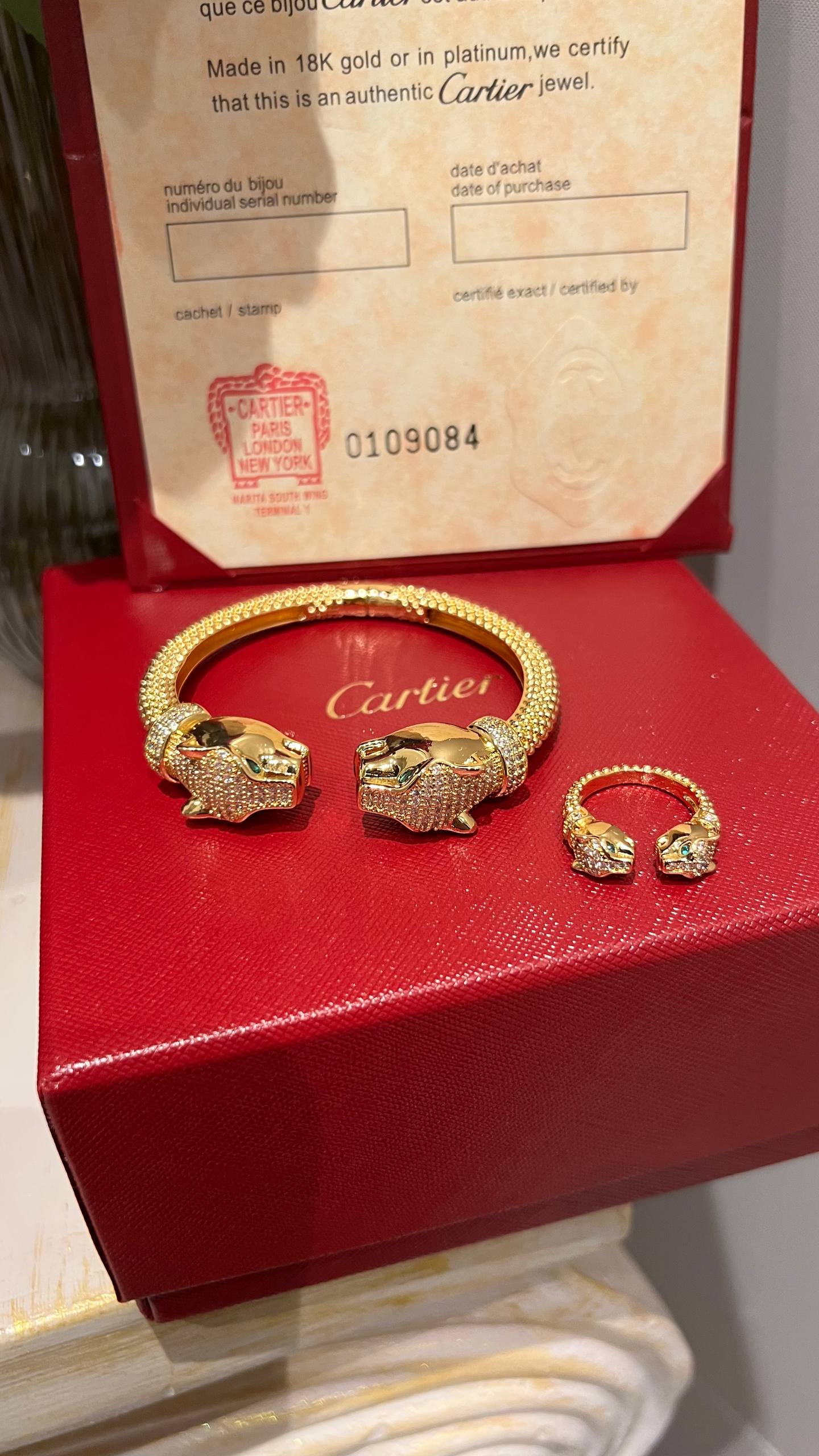 C- Bracelet ring + box Fullset