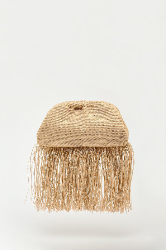TASSELED CLUTCH BAG