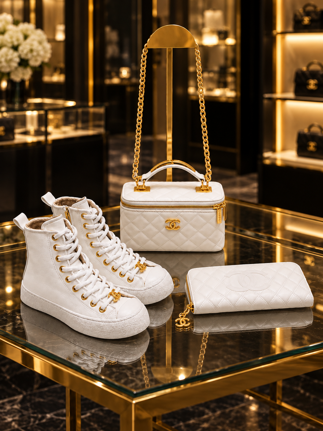 CH - Bag and Boot and Wallet Set
