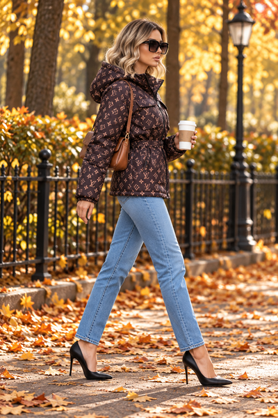 Hooded Puffer Quilted Jacket
