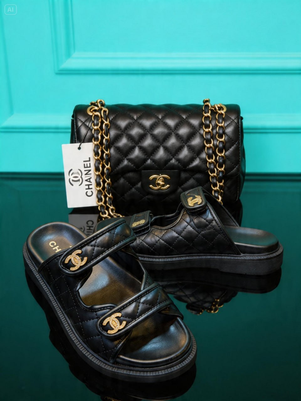 Ch bag and slipper