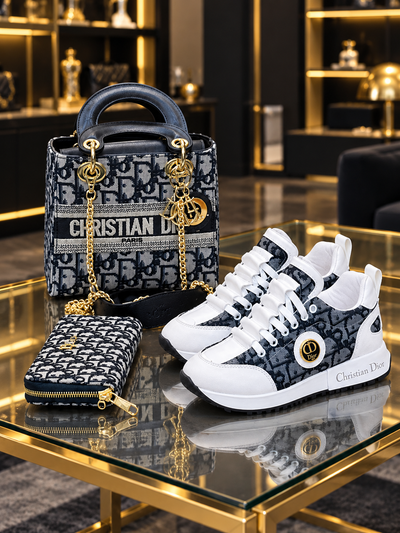 C-D - Bag , Shoes and Wallet Set
