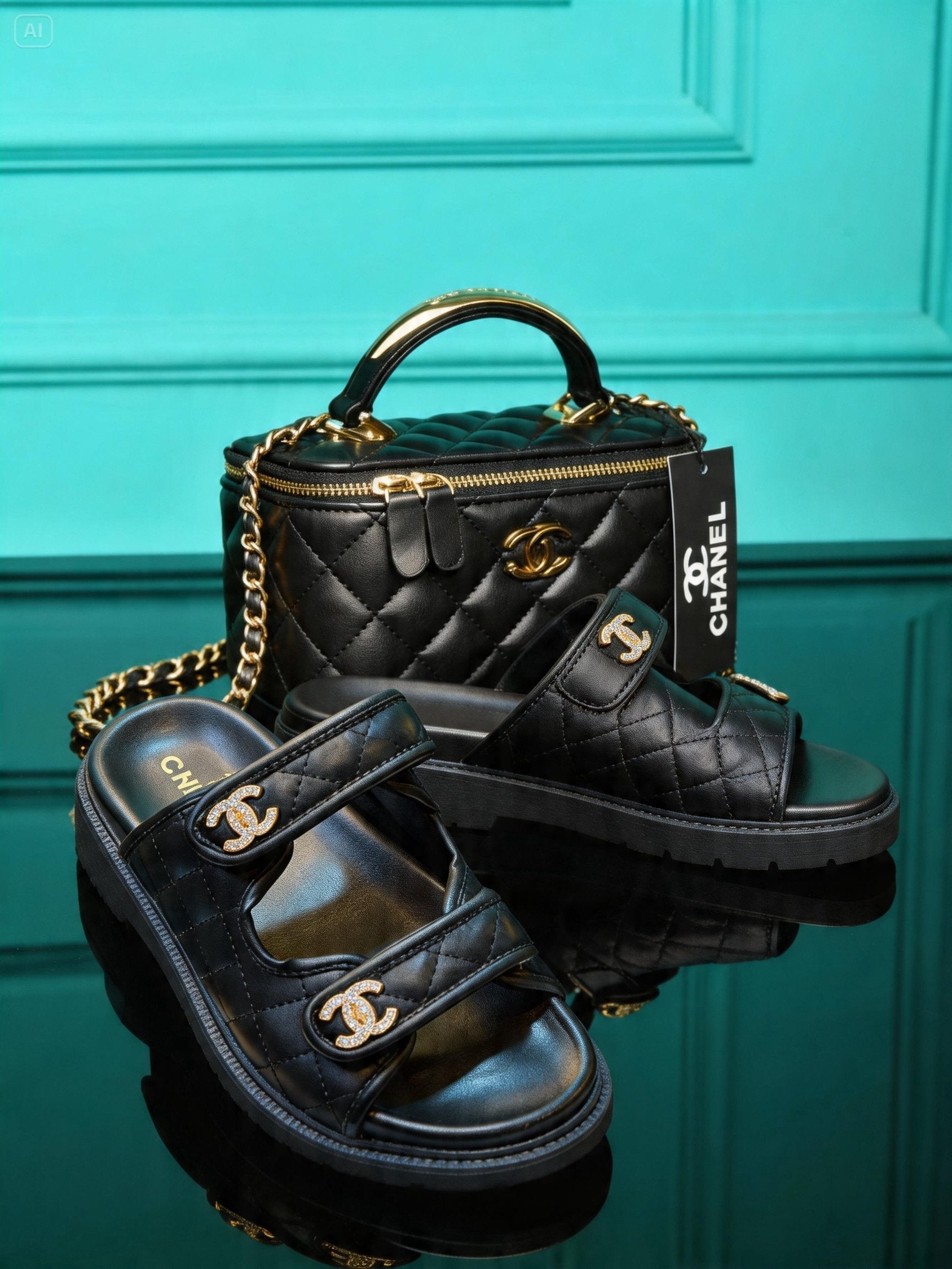 CH  Vanity Bag and Slipper