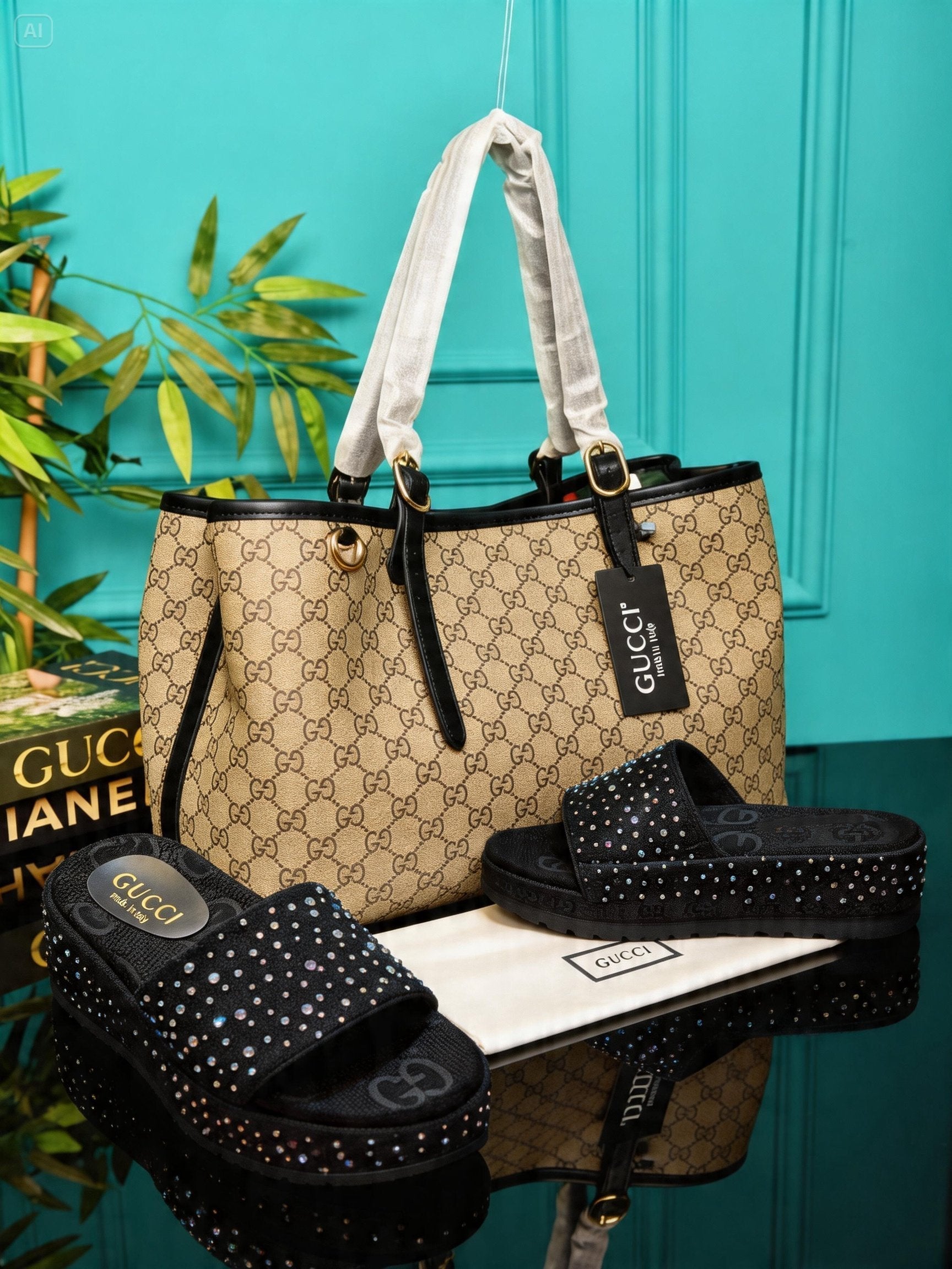 GG Emblem and Slipper