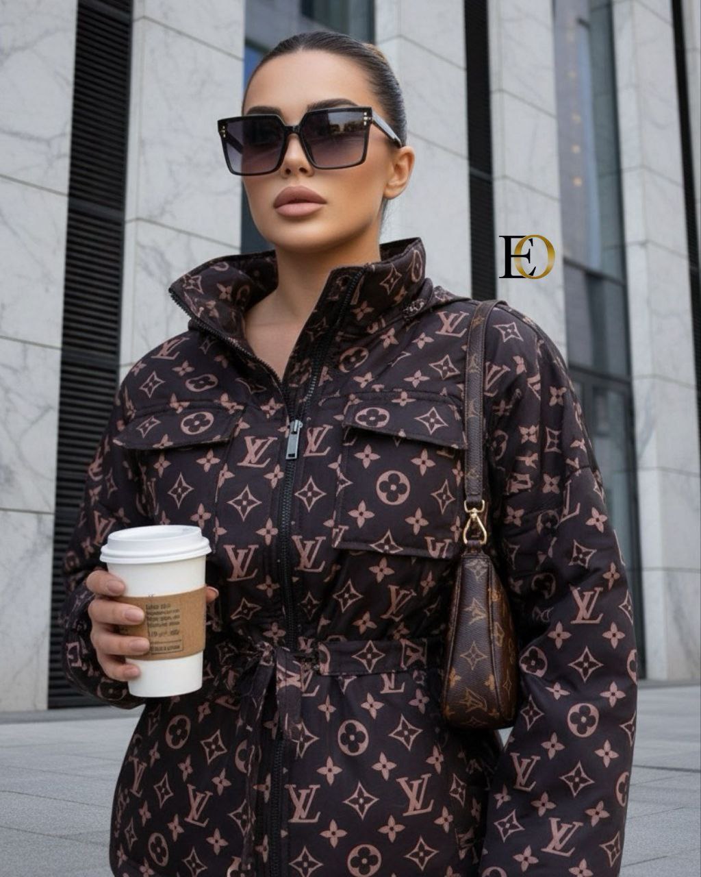 '-  Hooded Trench Coat