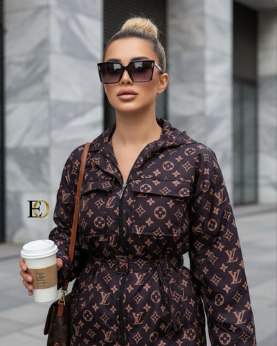 '-  Hooded Trench Coat