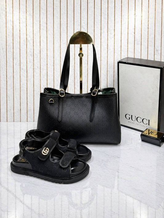 GG  Flat Sandal and Bag Set