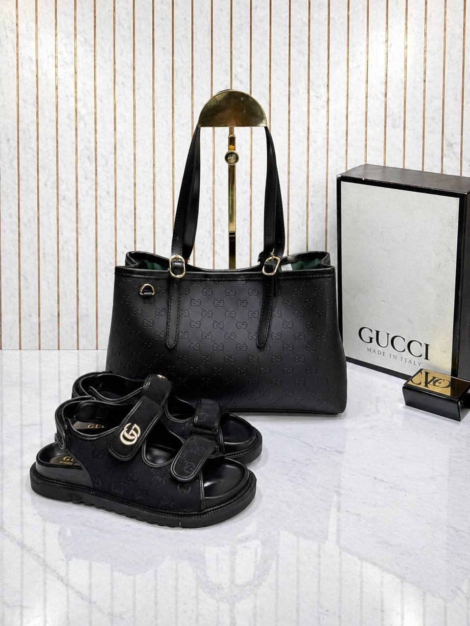 GG  Flat Sandal and Bag Set