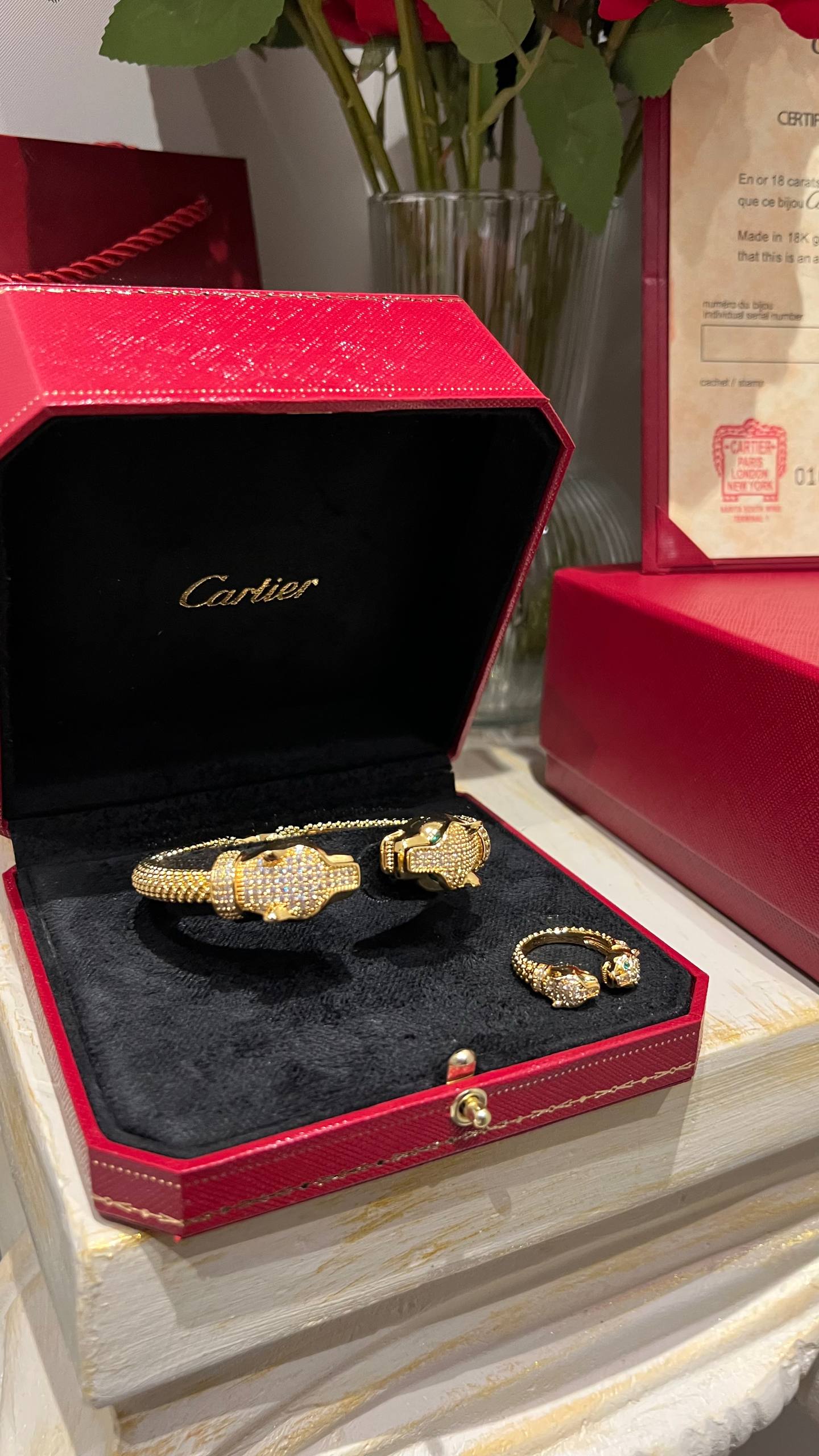 C- Bracelet ring + box  Fullset