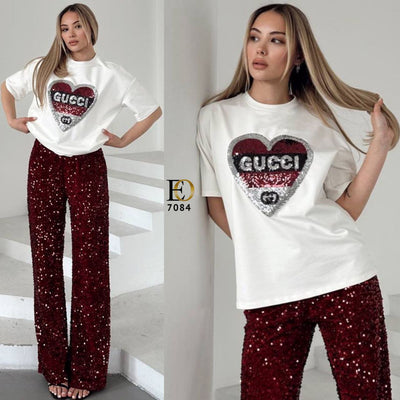 2 -Piece Sequin Set
