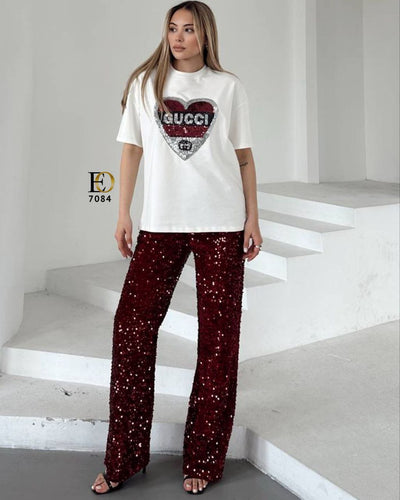 2 -Piece Sequin Set