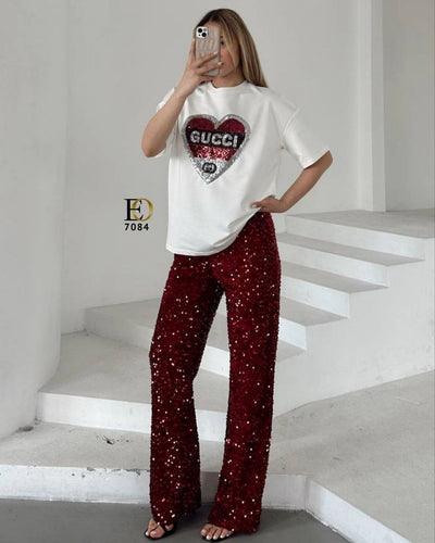 2 -Piece Sequin Set